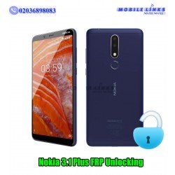 Nokia 3.1 Plus TA-1118 Pin/Pattern Removal + FRP Unlocking Service